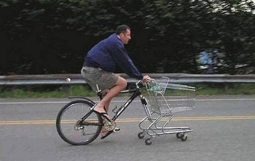 极富想象力的改装自行车恶搞图片